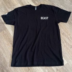 NWOT. Next Level Apparel Short Sleeve tee shirt. Size Large. “Beast”